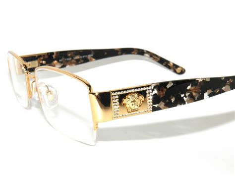 mens versace eye frames|gold frame men's versace glasses.